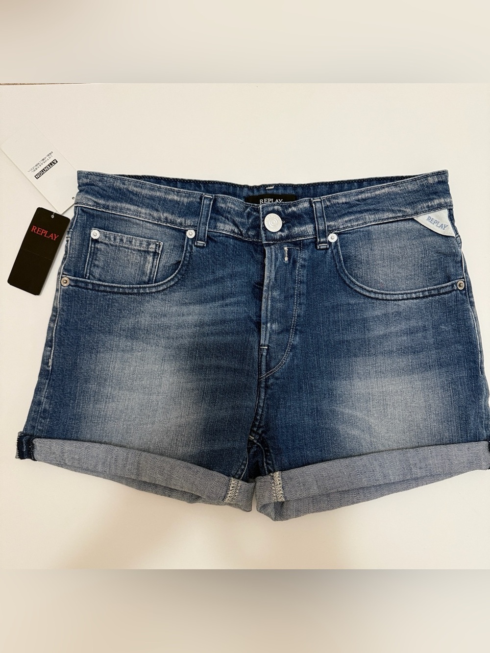 Replay Denim Shorts Size 27 NWT
